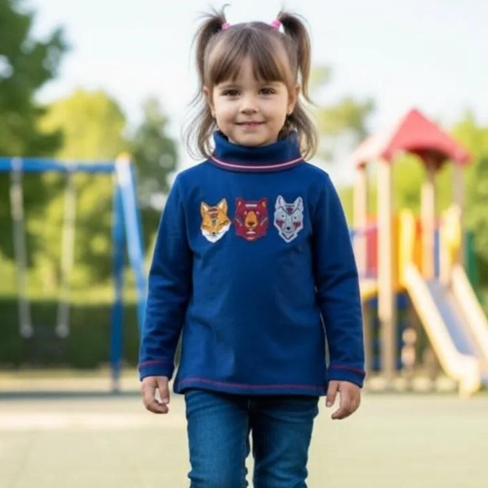 Sergent Major Native Long Sleeve Turtleneck Top 4T